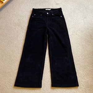 Cords & Co Black Wide Leg Corduroys